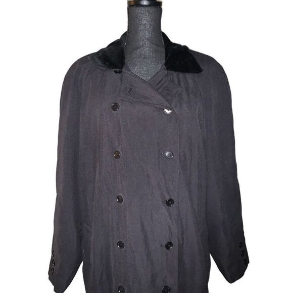 Talbots Double Breasted Trench Coat - Picture 2 of 5